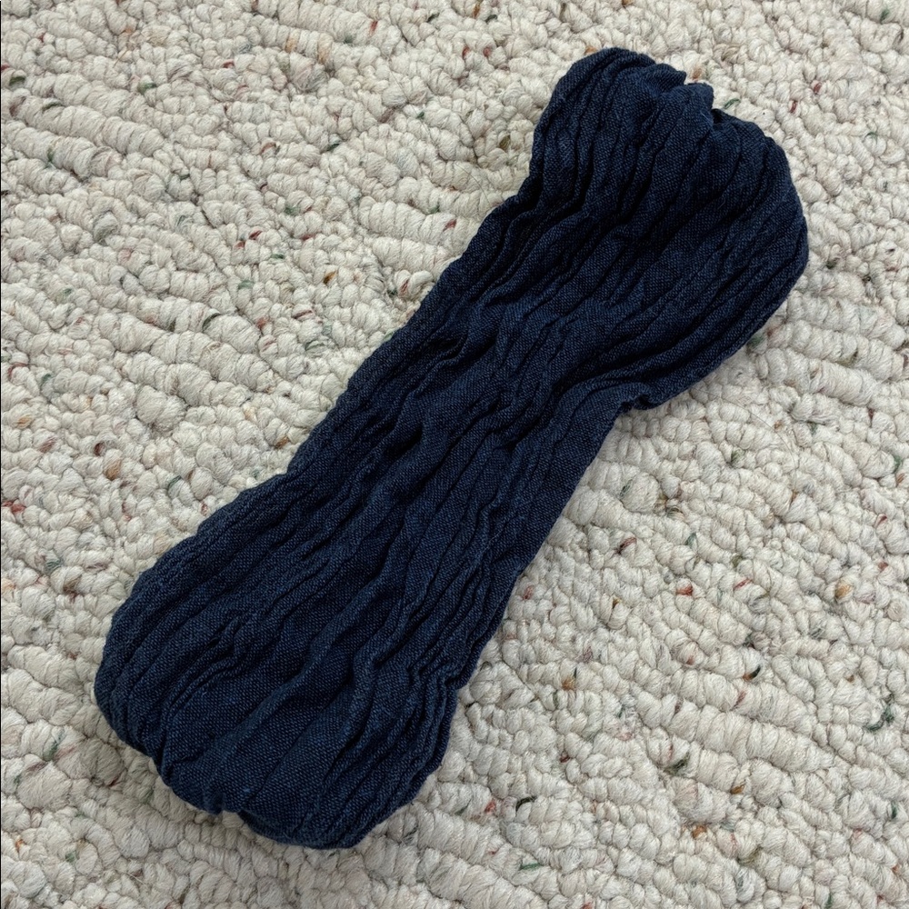 Handmade Navy Blue Woven Headband